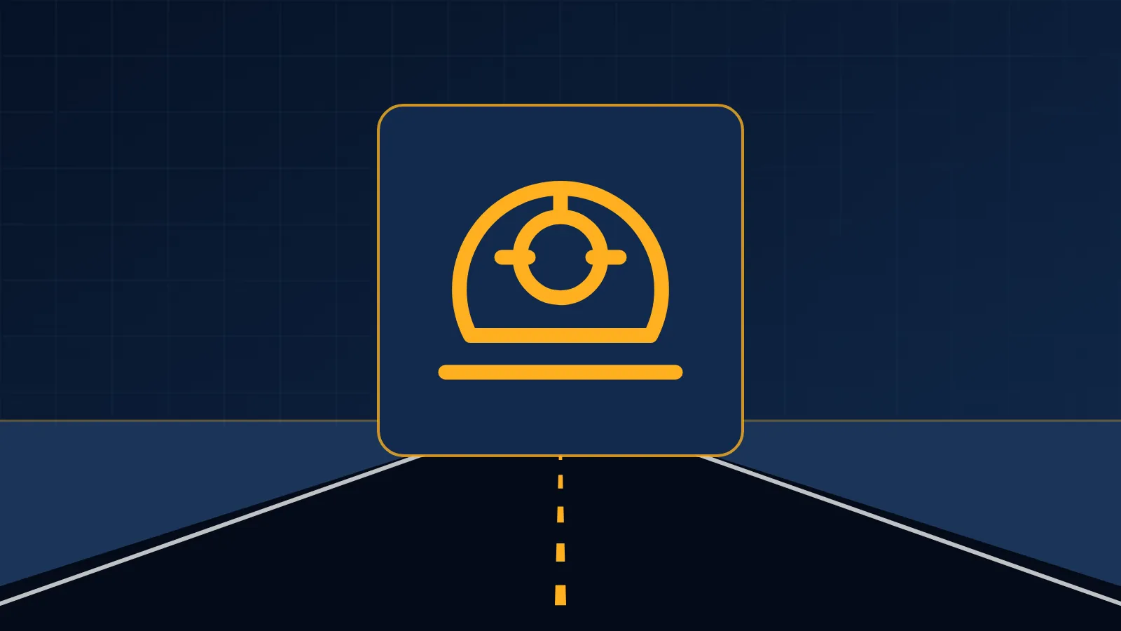 Illustration of a car with a flat tire stopped on the side of a road