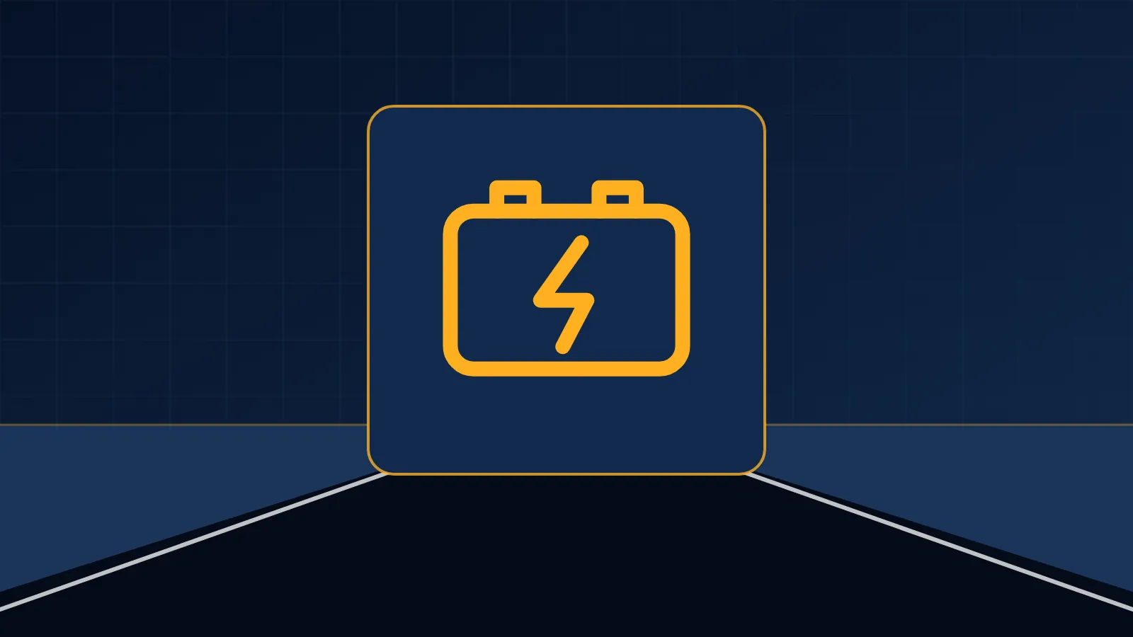 Illustration of jumper cables clipped to a car battery